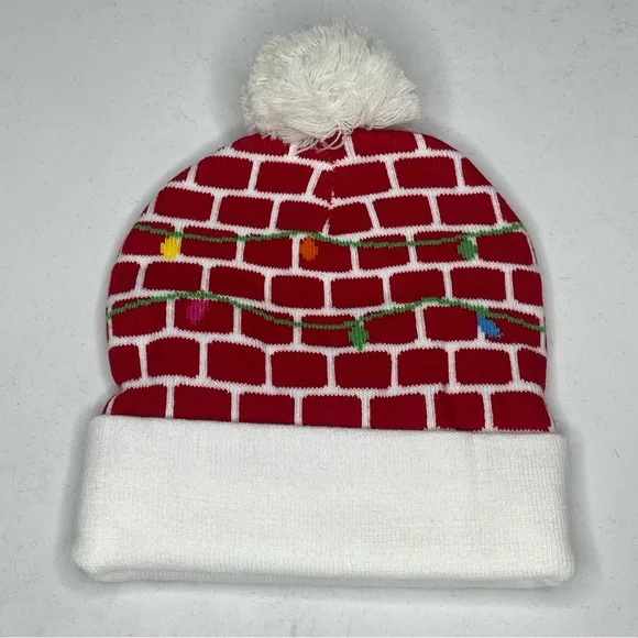 LED Merry Christmas Light Up winter hat - Picture 3 of 6